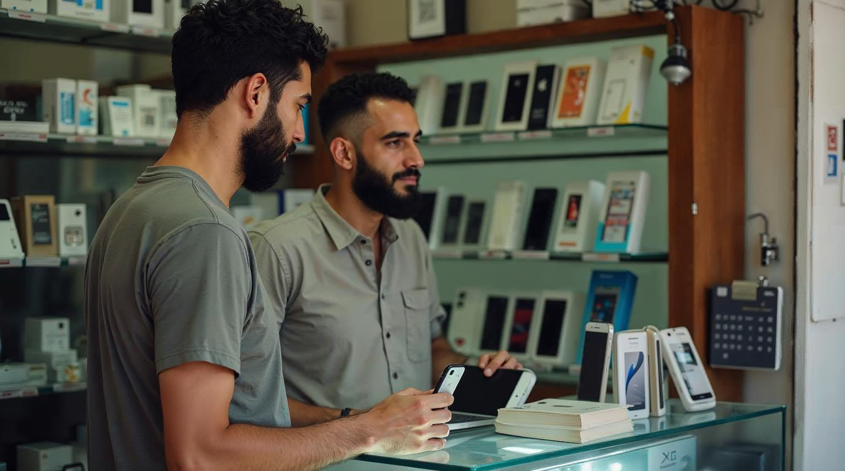 مشهد محل الموبايلات